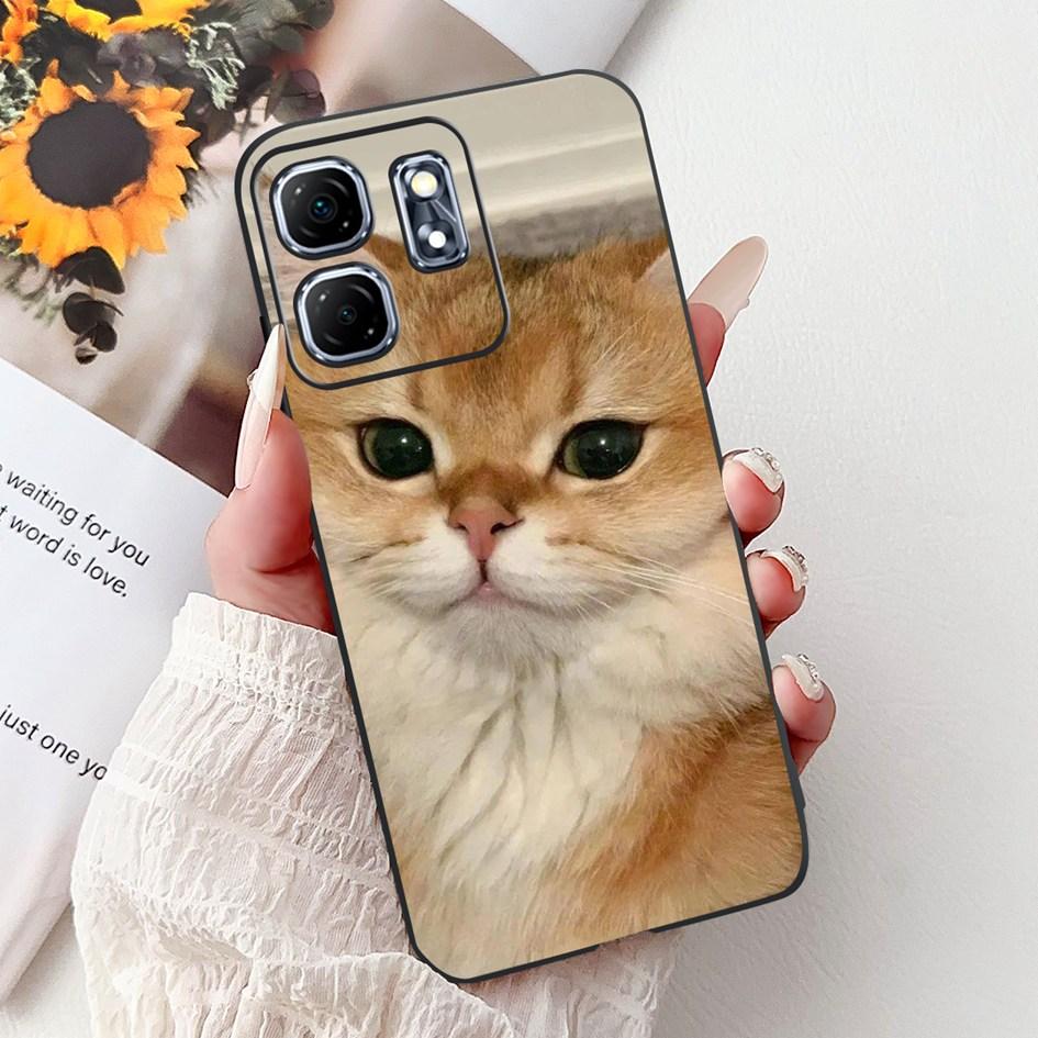 For Infinix Hot 50i Case X6531 New Fashion Flower Love Heart Pattern Soft Silicone Cover For Infinix Smart 9 Smart9 X6532 Bumper