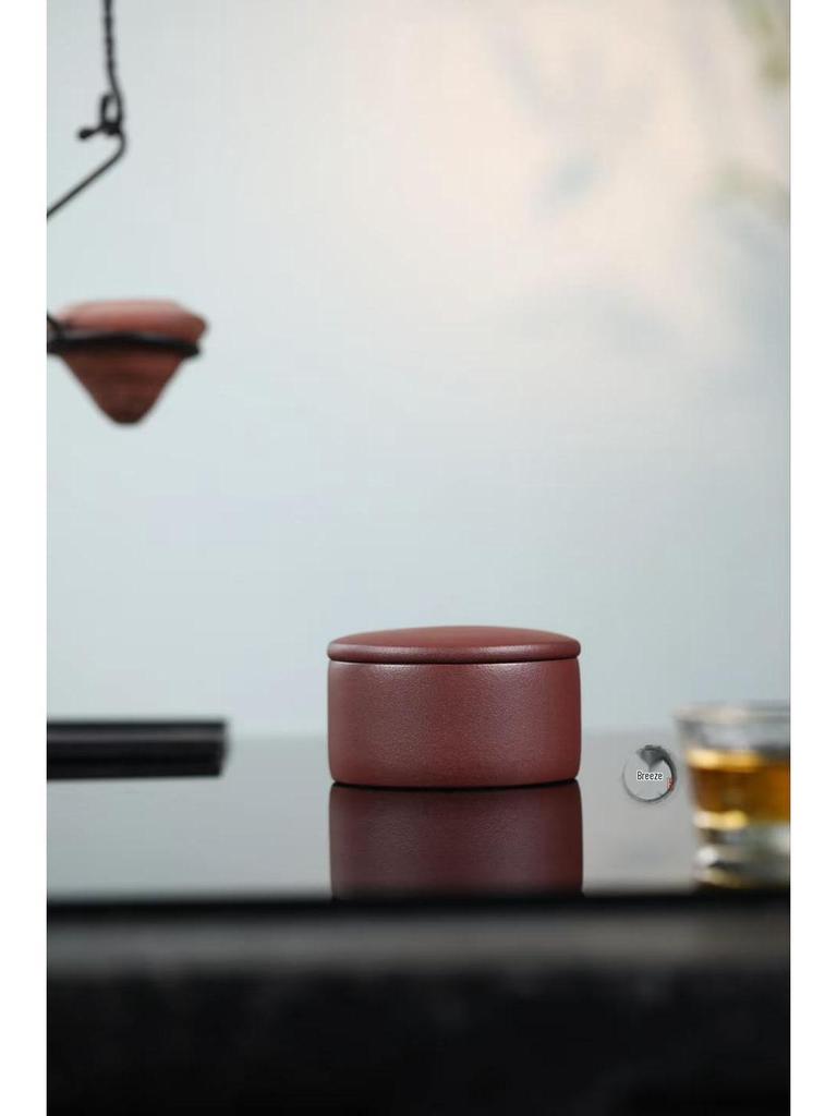 Yixing Zisha Small Cylinder Tea Caddy: Moisture-Proof Seal Jar for Pu-erh Tea Storage