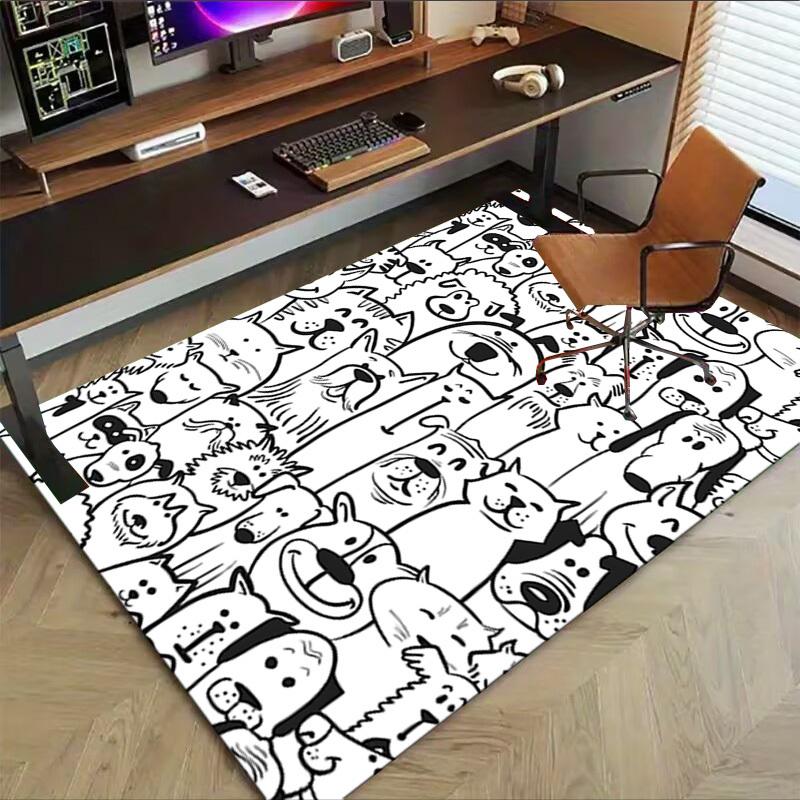 1PC Dog Cat Extra Large Non Slip Floor carpet, Office, family, bedroom Large Area Rug Indoor Rugs, Vibrant Colors