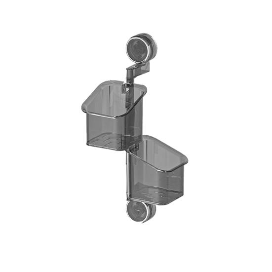 Wall Mounted Kitchen Organizer Suction Cup Produce Holder Removable Rotating Storage Baskets for Kitchen Fruits Vegetables And
