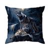 Short Plush Material Pillowcasethe Wolf King In Winter Pillowcase Print Throw Cushion Pillow Cover Printing Cushion Pillow Case