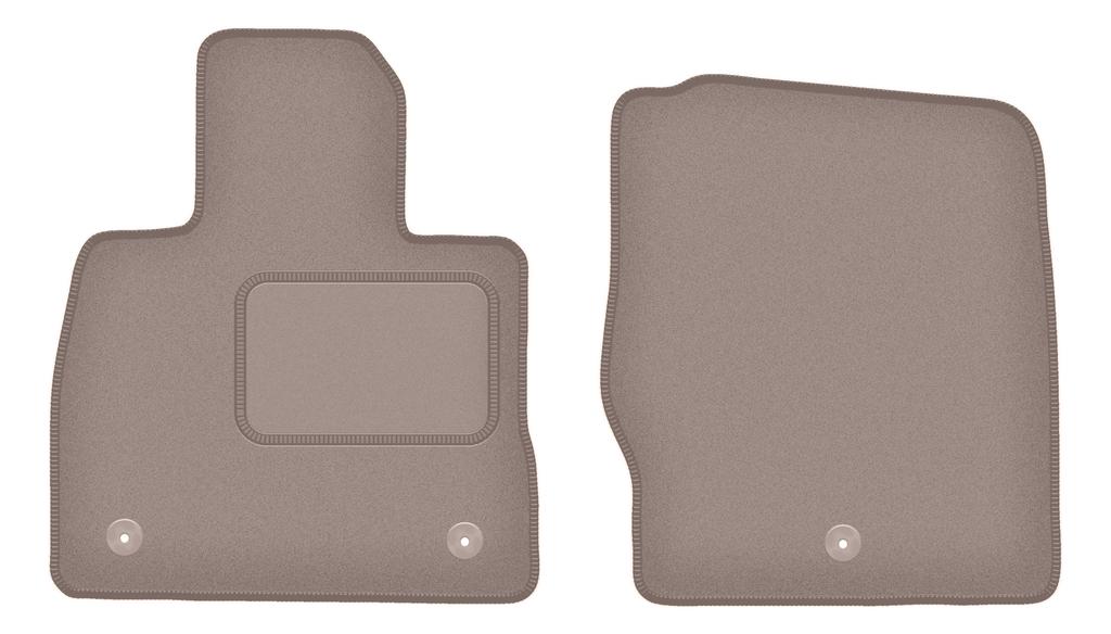Beige front floor mats for: Ford Explorer MK6 SU625 SUV (2020-)