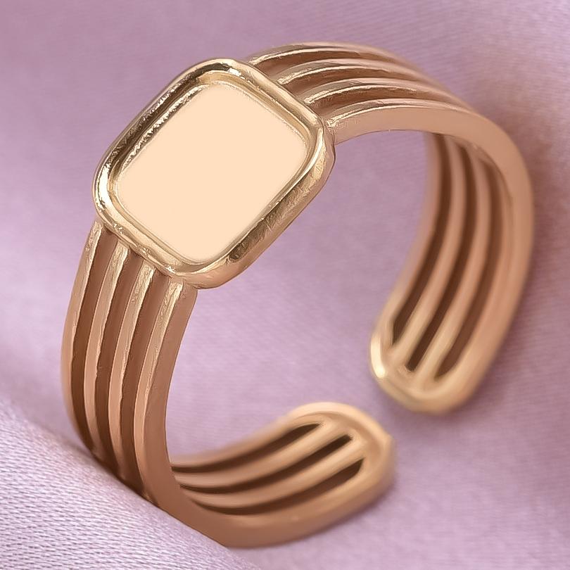 Klassisk Retro Öppningsbar Justerbar Ring Oregelbunden Geometri Hjärta Ellips Vattendroppe Glänsande Rostfritt Stålringar Semesterpresent