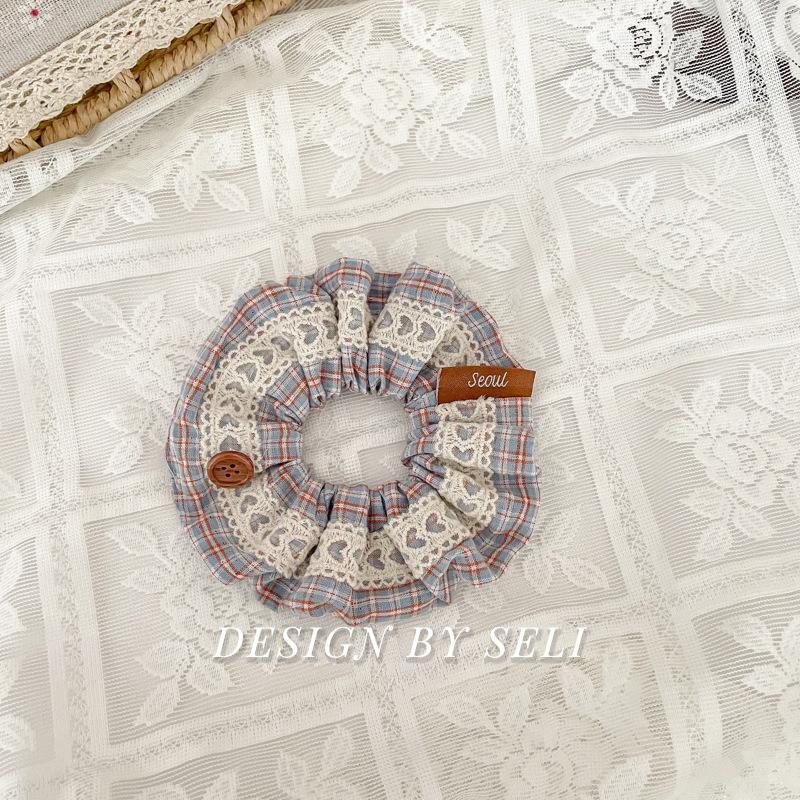 Scrunchie Multi Styles Floral Plaid Soft Fabric Minimalist Versatile Women Hair Tie Hair Accessories