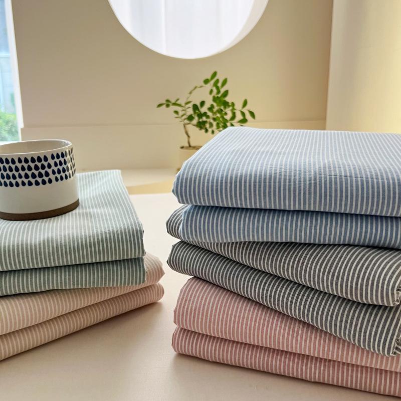 2026 Pure Cotton Yarn-Dyed Washed Cotton 4-Piece Set