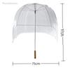 Long-Handled Helmet Umbrella Windproof Waterproof Transparent Fun Cap for Outdoor Weather