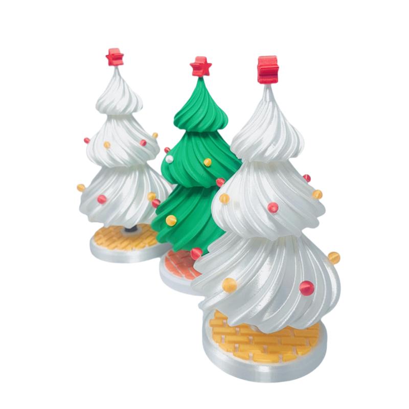 Stampa 3D Carino Danza del Vento Altalena Decorazione di Natale Colorata Albero di Natale Rotante Giocattoli Natale Decorazione per la Casa
