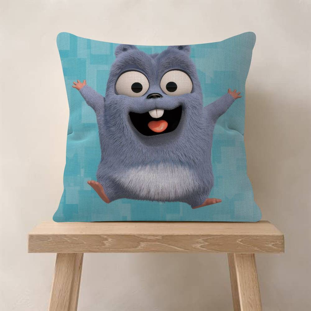 Cartoon Grizzy und die Lemminge Personalisierte Kissenstaubabdeckung Schlafzimmer Kinder Party Dekoration Kissenbezug Geburtstag Kinder Geschenk