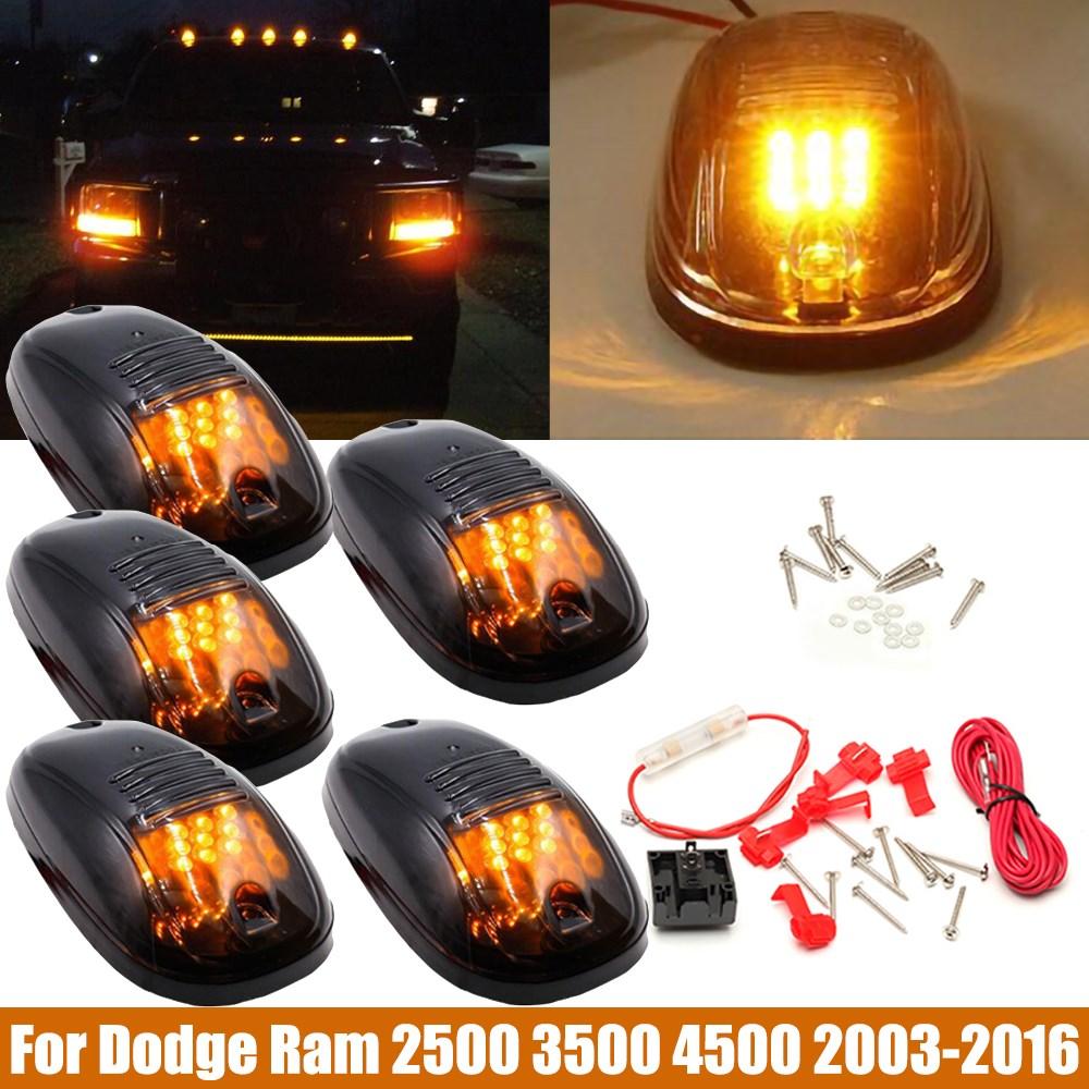 LED Gule Takmarkeringslys Kjørelys For 03-16 Dodge Ram 3500 4500 5500