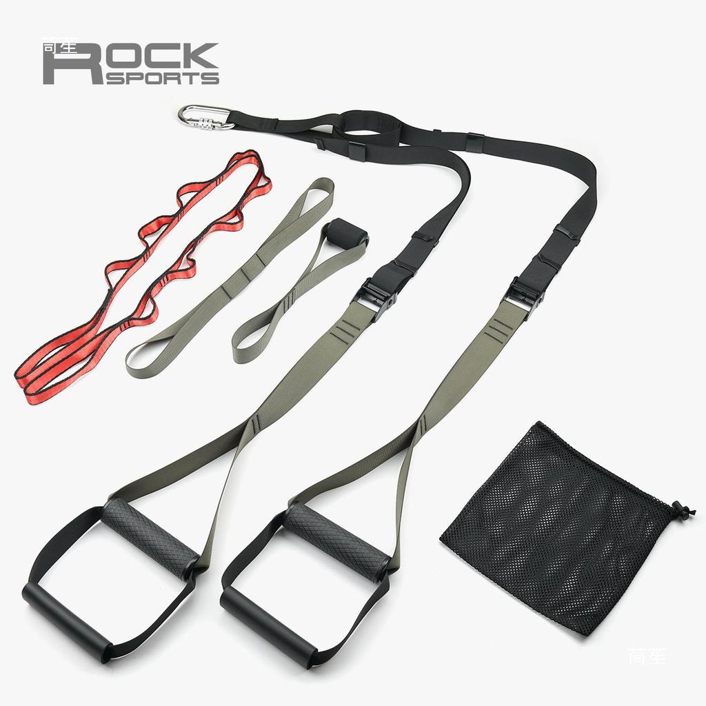 RS-trx Suspension Training Straps: Home Fitness Equipment for Comprehensive Resistance Training, Suitable for Both Men and Women.
