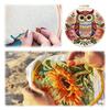 Animal DIY Stamped Embroidery Kit for Beginners Craft Lovers Gift Embroidery Starter Kit with Embroidery Hoop 29x29cm