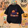 Happy Halloween T-shirt 3D Printed Pumpkin Pattern Ghost Shirt Made of Polyester Fabric for Boys, Girls, and Adults T-shirt Tops