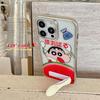 Cartoon Xiaoxin Mobile Phone Stand Table Suitable for Apple 16promax Mobile Phone Case IPhone 15 Protective Case 14