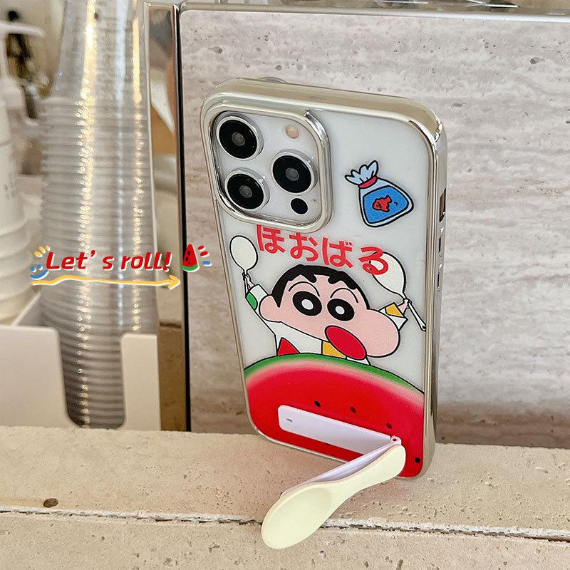 Cartoon Xiaoxin Mobile Phone Stand Table Suitable for Apple 16promax Mobile Phone Case IPhone 15 Protective Case 14