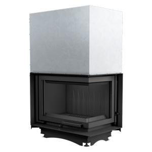 Litinový krb KRATKI MAJA pravý 8 kW Ø 150 zdvih