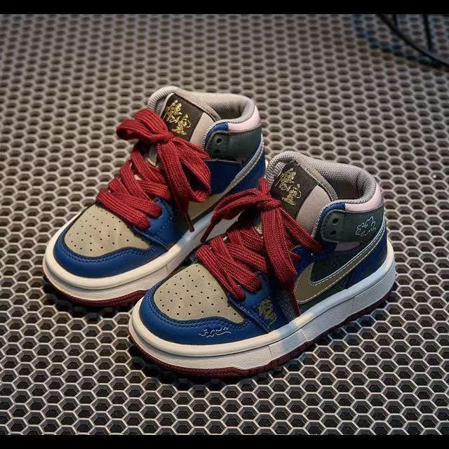 

Детская спортивная обувь обувь для мальчиков 2025 новая весна и осень зима обувь для девочек высокая кеды 30