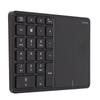Vbestlife 22-Key Wireless Numeric Keypad with Touchpad, Wireless BT4.2 Rechargeable, Compatible with iOSWindows (Black)