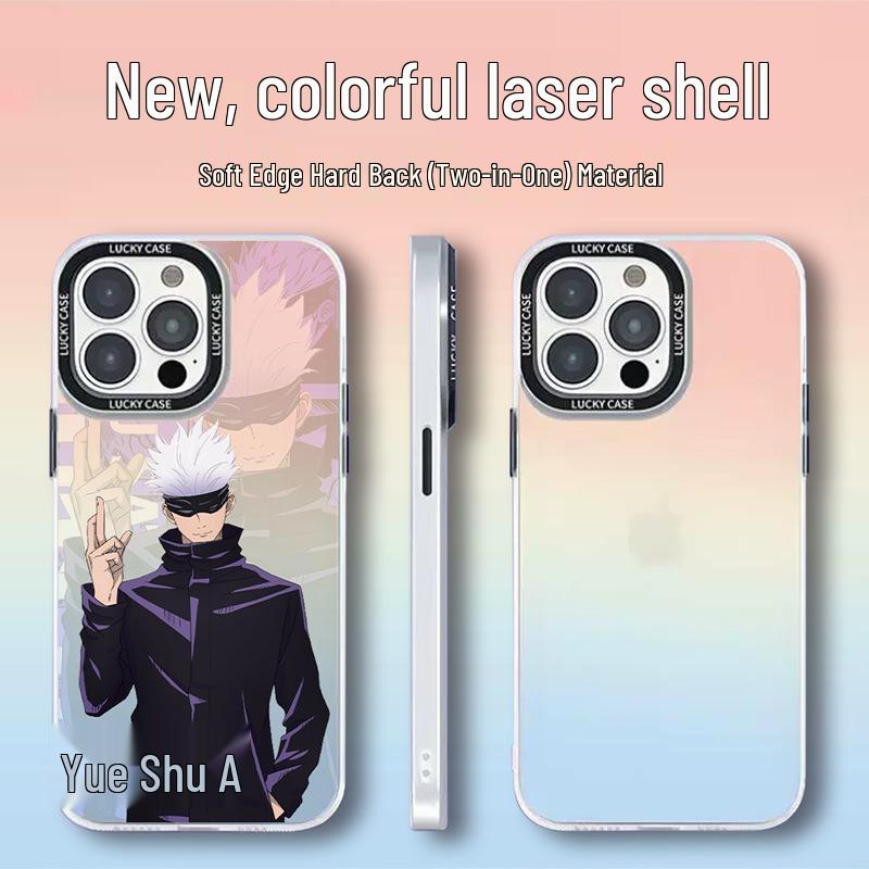 כיסוי טלפון אנימה Jujutsu Kaisen Gojo Satoru עבור Vivo V30/V30 Pro/S18 Pro - גימור מט