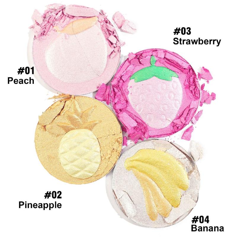 Frucht-Highlighting-Puder Dimensionales Highlighting Nasenschatten Fein schimmernde Diamanten Seidig glattes Korrekturpulver