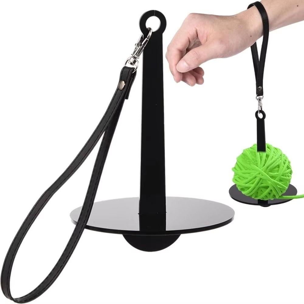 with Wrist Strap Acrylic Yarn Ball Stand Portable Wool Ball Winder  Crochet Accessories