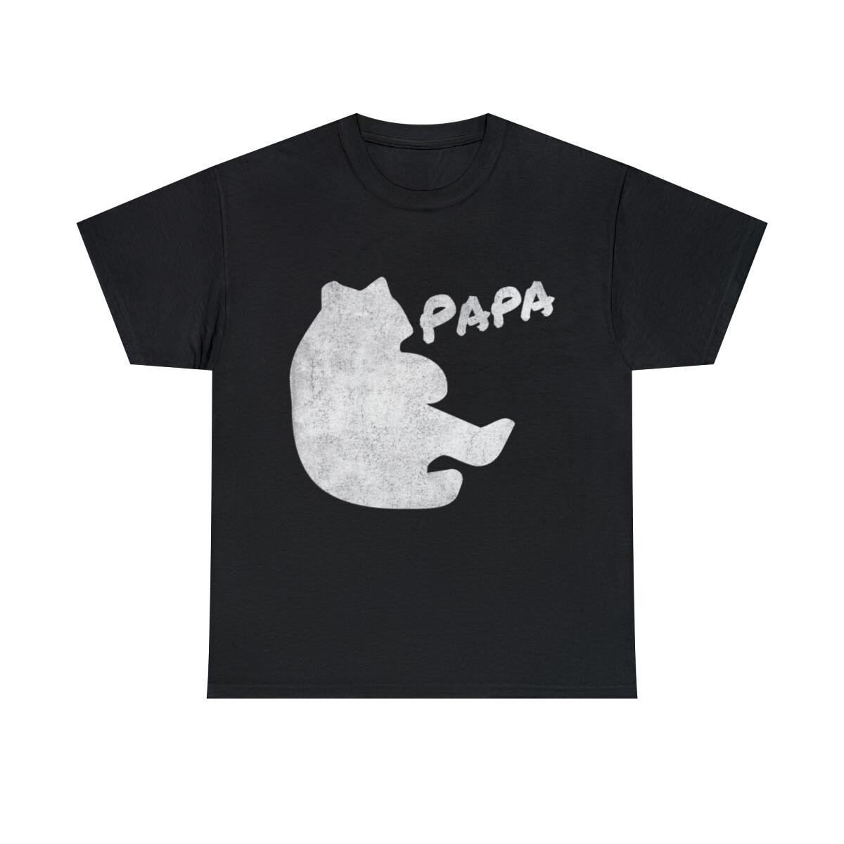 Papa Bear Retro Graphic Tee Shirt, S-5XL XXXXL