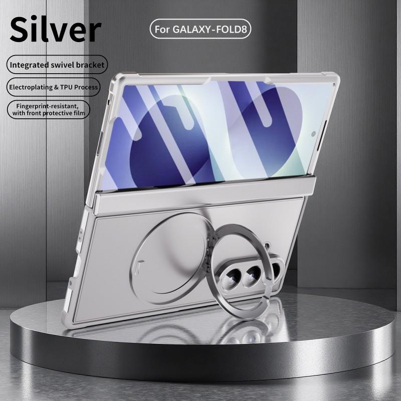 Magnetischer Aufsteck-TPU-Hülle Galaxy Z Fold 8 Ultra Vollabdeckung Stoßfest Galvanisierte Schutzhülle