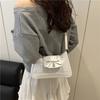 Korean Bow Shoulder Bag Small Women's Handbags Trendy Bow Crossbody Bag Underarm Bag