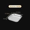 Electroplated 201 Stainless Steel Rectangular Serving Tray