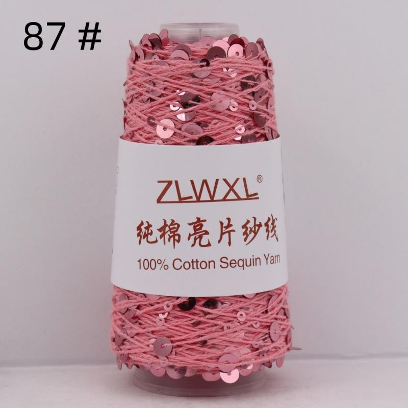 1000g /3200M 100% Cotton Yarn 6mm+3mm Special Sequin Yarn DIY Knitted Garment Accessories Rag Doll Knitting Yarn