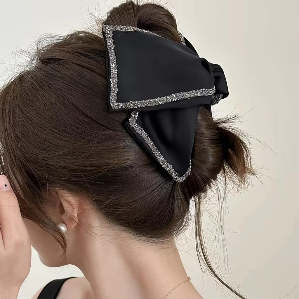 1PC Hairpin Female Elegant Light Luxury Disc Hair Grab Clip Triangular Clip Versatile Large Shark Clip Headdress