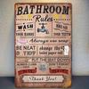 Vintage Metal Sign Board, Retro Wall Tin Poster