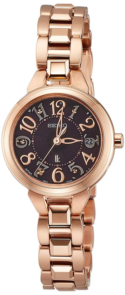 Seiko Watch LUKIA SSVW190 Women's Watch, Pink Gold