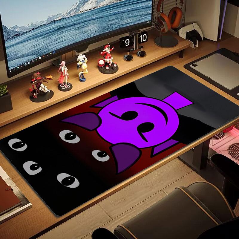 Cartoon Mouse Pad, Large Gaming Desk Mat, Non-slip XXL Mousepad for Laptop & Tablet, Mini PC Playmat with Stitched Edges