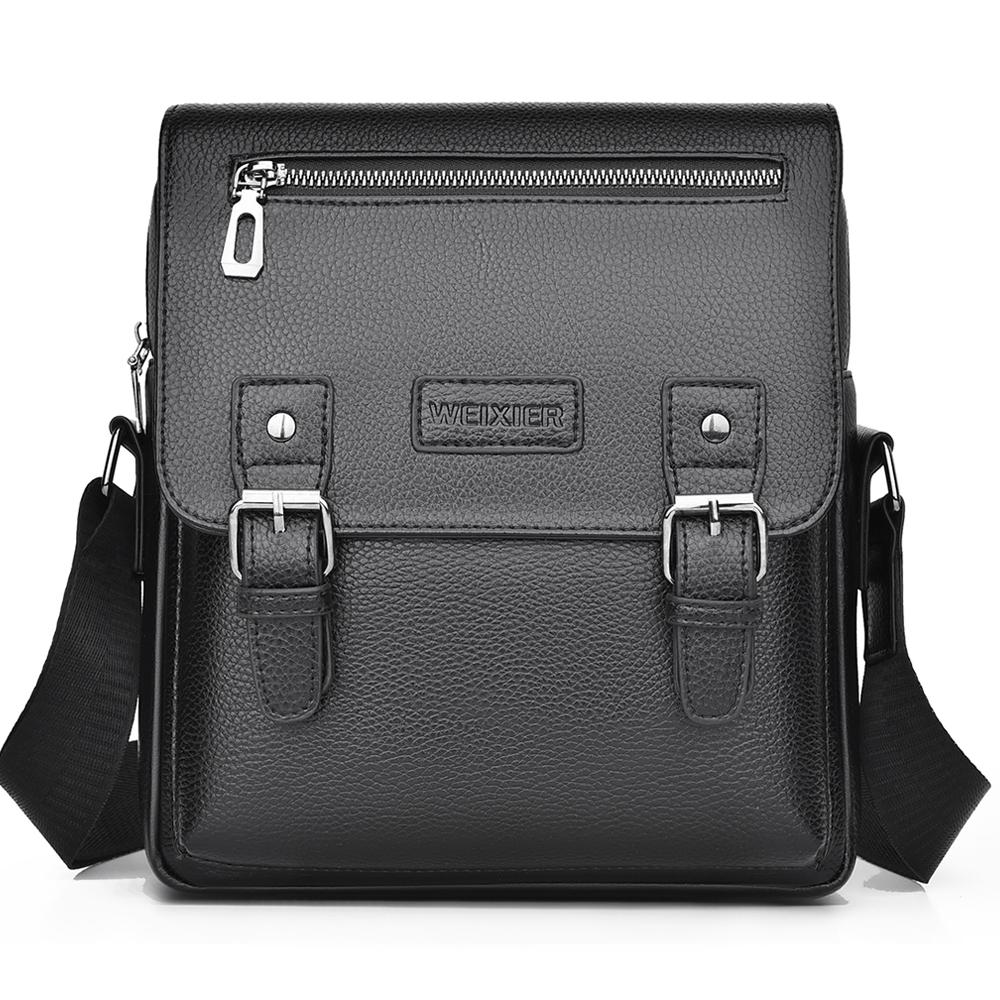 Купить WEIXIER Мужская сумка-мессенджер кожаная сумка через плечо ...