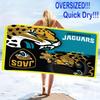 Jacksonville Jaguars Logo Print Beach Towel, Large Soft Quick Dry Towel for Beach Camping Swimming