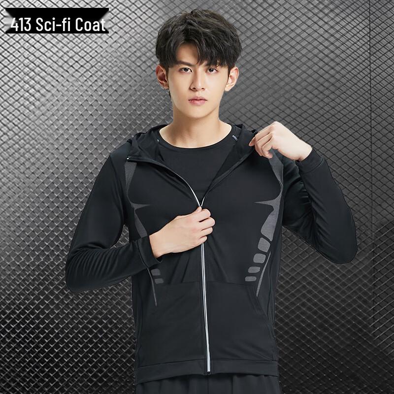 

WEZHO Men s Quick-Dry Long Sleeve Athletic Training Jacket