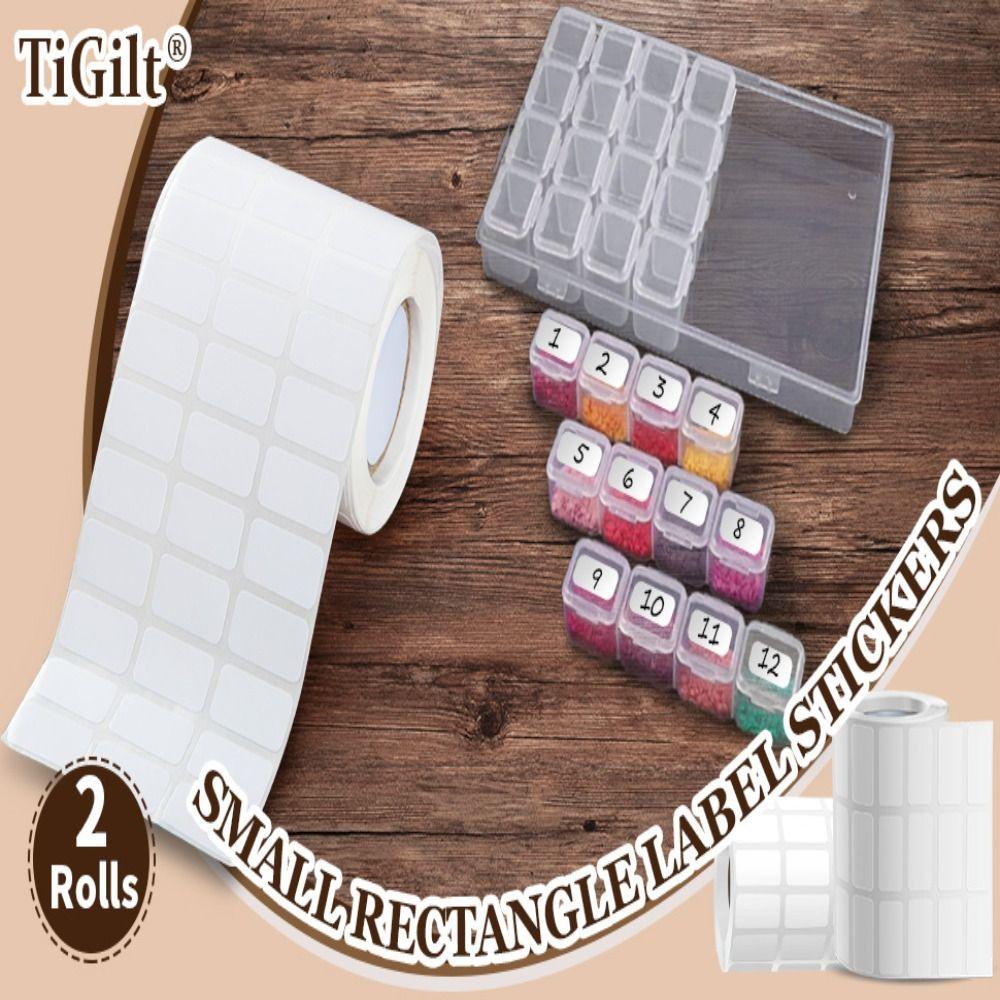 6000 Sheets White Durable List Labels Self Adhesive Removable Label Sticker Stationery Sticker