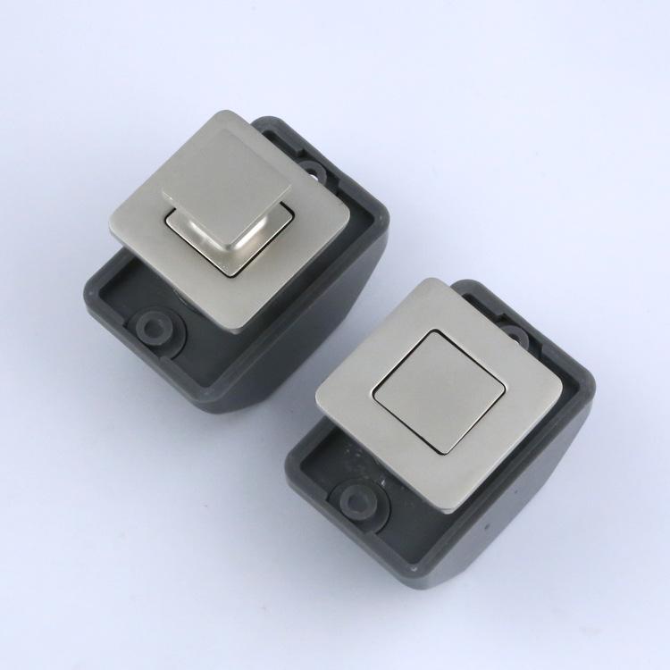 Zinc Alloy Wall Cabinet RV Handle with Hidden Button Lock