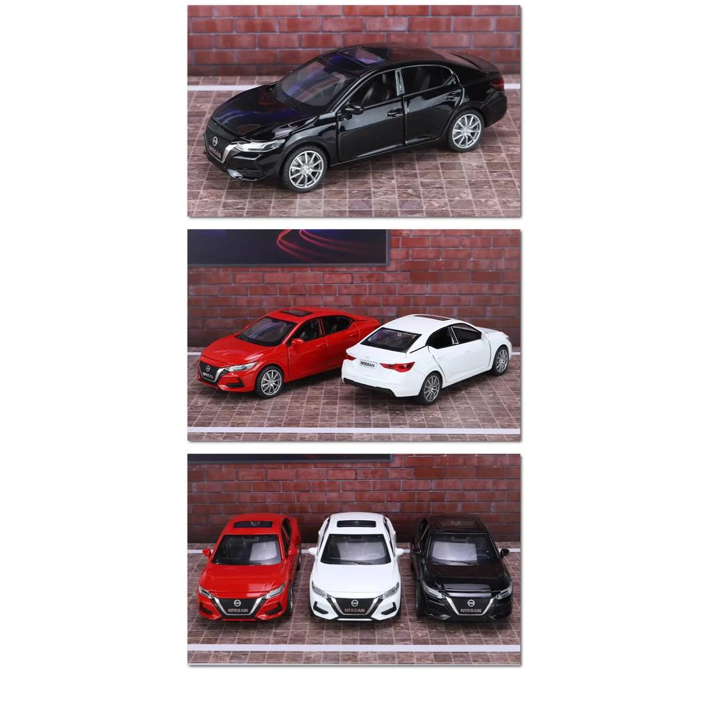 Modellino Auto Giocattolo in Lega pressofusa Nissan SYLPHY 1/32 Giocattolo con Suoni e Luci Collezionabili Regalo di Compleanno