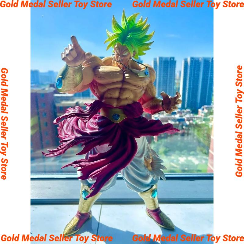 Dragon Ball Z Jt Statue Broly Figure Ssj3 Broly Super Saiyan Pvc Action Figures 50cm Collection Mode Toys Birthdaygifts