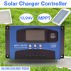 12V/24V MPPT Solar Charge Controller Dual USB LCD Dis 30/40/50/60/100A Auto Solar Cell Panel Charger Regulator With Loadplay