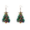 2024 Colorful Christmas Tree Felt Earrings - European & American Design