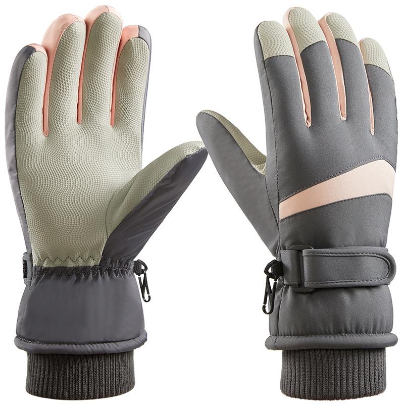 New Winter Ski Gloves for Men and Women Outdoor Riding Waterproof and Non Slip Touch Screen To Keep Warm and Velvet Padded Cold.