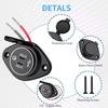 12V Quick Charge 3.0 Dual USB C Charger Power Socket Adapter Fast Charging Panel Wall Mount Outlet for Motorbike Car Boat Camper