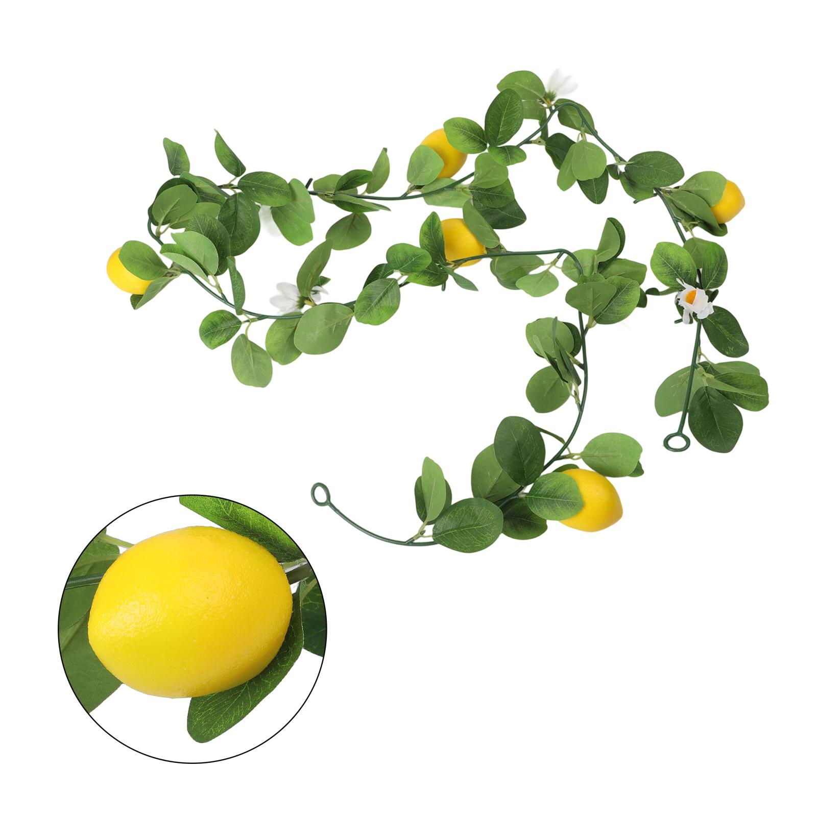 

Indoor Events About 200cm Artificial Lemon Vine Versatile Artificial Plant For Parties Lifelike Plant Decor Lengthy Vine Design