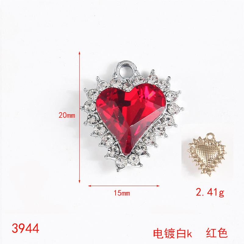 Taoxin Crystal Gemstone Pendant Electroplating Simple Fashion Jewelry Accessories DIY Necklace Pendant Alloy Jewelry