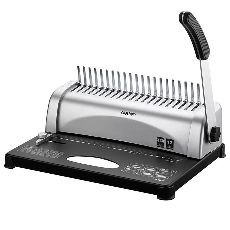 Deli 3870 Manual Comb/Strip Binding Machine CN plug (adapter included)