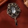 Palazzo Retrò Donna Lusso Leggero Cristallo Ciondolo Anti-esposizione Accessori Spilla