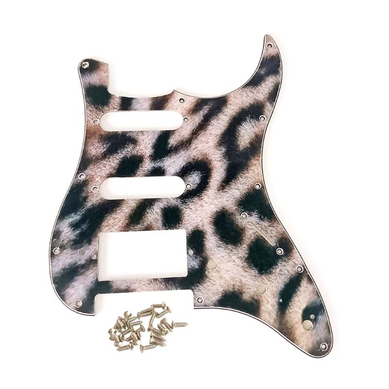 11 Holes Guitar Bass Pickguard 4 Ply Scratchplate Guitar Scratch Plate 6 Strings Guitar Musical Instrument Accessories