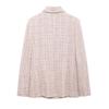 Autumn Double-Breasted Textured Office Jacket - Women's Fashion Suit with Small Fragrance Style